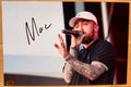 An autographed photo poster of musician hiphope rapper, Mac Miller. Signed photograph in black marker signatures. Photograph Mac Miller autographs for sale on picture.