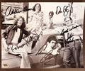 A cast autographed poster of the original SCTV actors. Signed photo of John Candy, Catherine O'Hara, Eugene Levy, Dan Aykroyd and Rosemary Radcliffe in black ink marker signatures. Photograph John Candy autographs for sale on 8x12 inch picture.