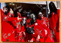 A full original lineup band autographed poster of the band, Slipknot. Signed photo of Corey Taylor, Paul Gray, Mick Thomson, Jim Root, Shawn Crahan, Craig Jones, Joey Jordison, Chris Fehn and Sid Wilson in silver ink marker signatures. Photograph autographs for sale on 8x12 inch picture.