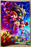 A cast autographed photo poster from the animated movie, The Super Mario Bros Movie. Signed photo of Chris Pratt, Anya Taylor-Joy, Charlie Day, Jack Black, Keegan-Michael Key and Seth Rogen in blue ink marker signatures. Photograph autographs for sale on picture.